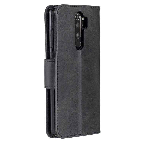 Retro Lambskin Texture Pure Color Horizontal Flip PU Leather Case with Holder & Card Slots & Wallet & Lanyard, For Xiaomi Redmi Note 8Pro