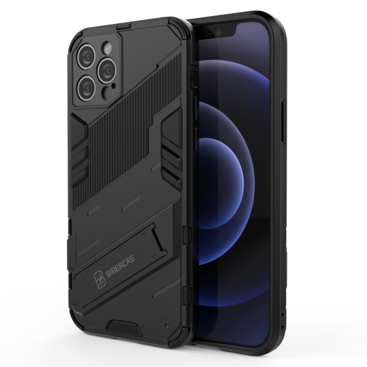 Punk Armor 2 in 1 PC + TPU Shockproof Case with Invisible Holder, For iPhone 12 mini, For iPhone 12, For iPhone 12 Pro