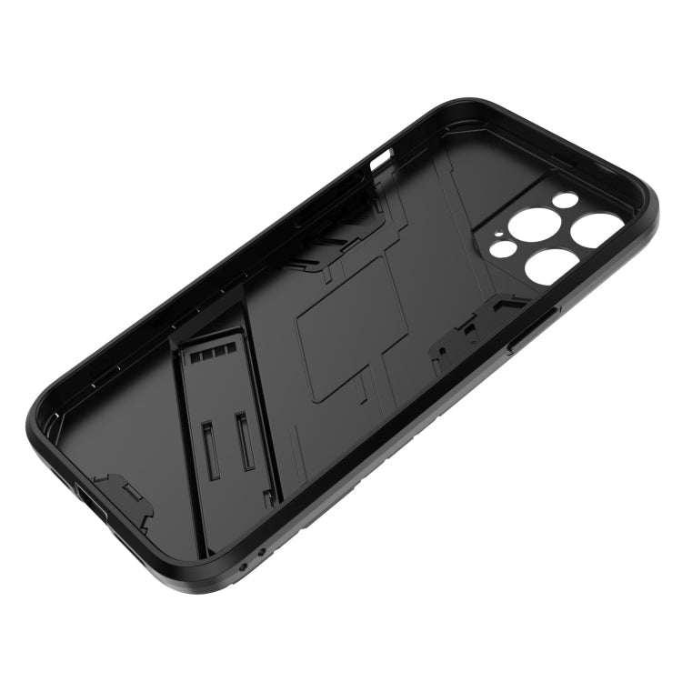 Punk Armor 2 in 1 PC + TPU Shockproof Case with Invisible Holder, For iPhone 12 Pro Max, For iPhone 11 Pro, For iPhone 11
