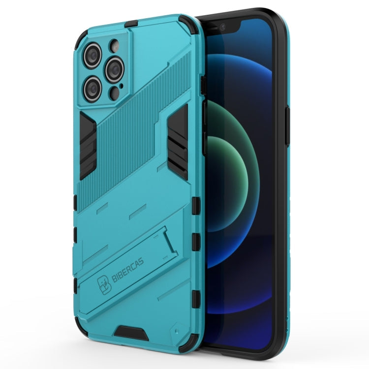 Punk Armor 2 in 1 PC + TPU Shockproof Case with Invisible Holder, For iPhone 12 Pro Max, For iPhone 11 Pro, For iPhone 11