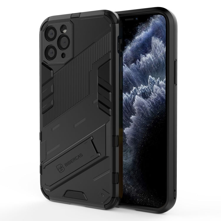 Punk Armor 2 in 1 PC + TPU Shockproof Case with Invisible Holder, For iPhone 12 Pro Max, For iPhone 11 Pro, For iPhone 11