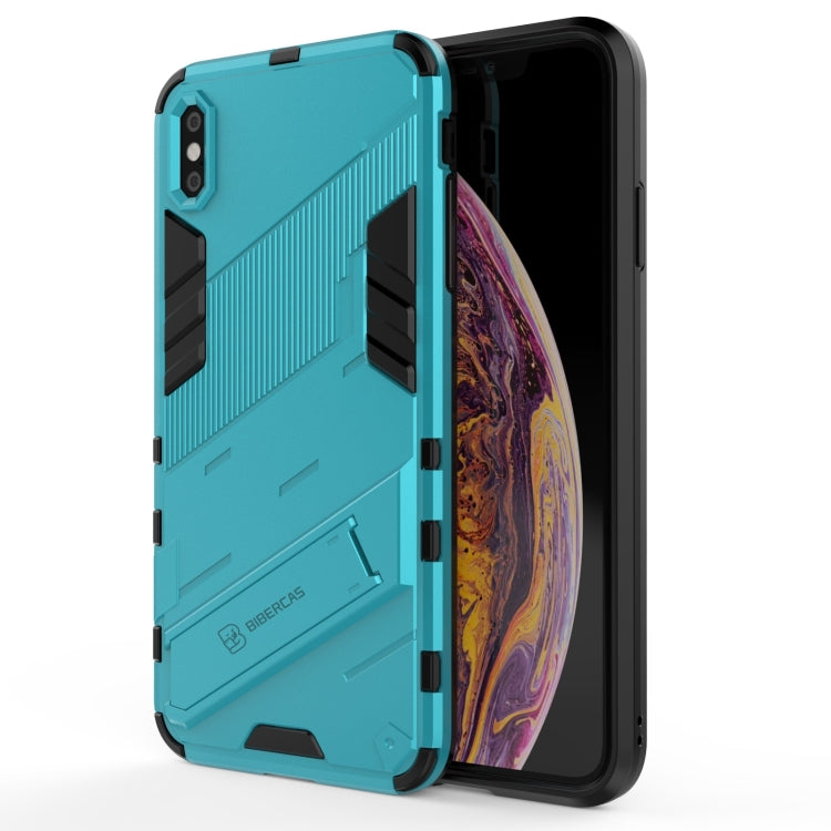 Punk Armor 2 in 1 PC + TPU Shockproof Case with Invisible Holder, For iPhone XS Max, For iPhone 6 & 6s, For iPhone 6 Plus & 6s  Plus