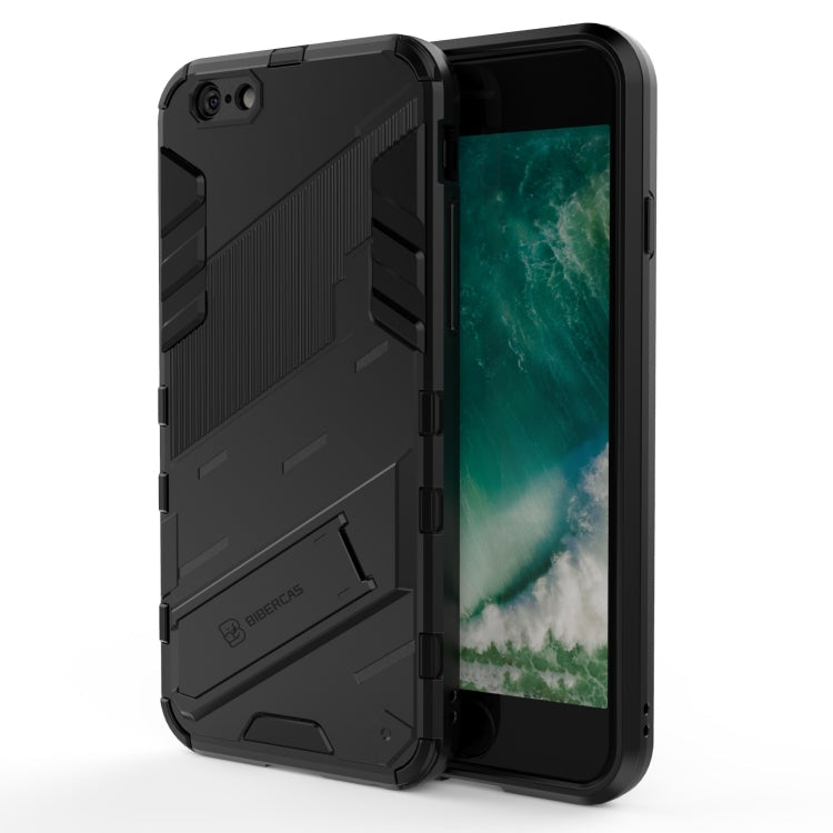 Punk Armor 2 in 1 PC + TPU Shockproof Case with Invisible Holder, For iPhone XS Max, For iPhone 6 & 6s, For iPhone 6 Plus & 6s  Plus
