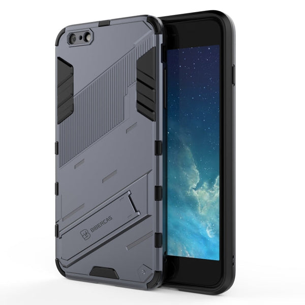 Punk Armor 2 in 1 PC + TPU Shockproof Case with Invisible Holder, For iPhone XS Max, For iPhone 6 & 6s, For iPhone 6 Plus & 6s  Plus