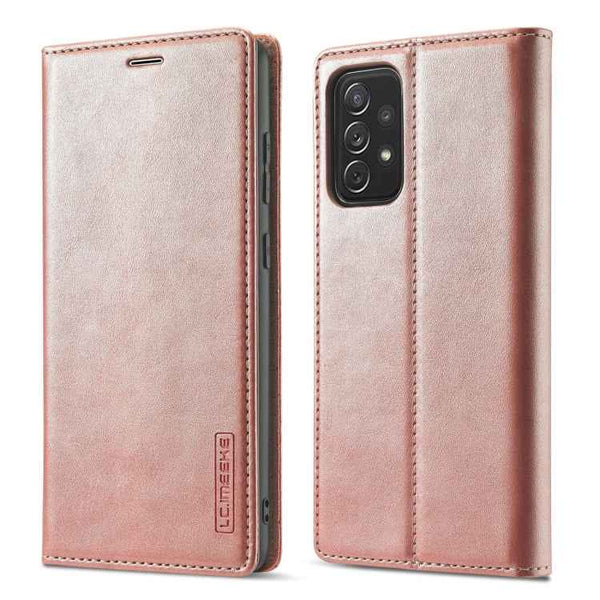 LC.IMEEKE Strong Magnetism Ultra-thin Horizontal Flip Matte TPU + PU Leather Case with Holder & Card Slots & Wallet, For Samsung Galaxy A12, For Samsung Galaxy A52 5G / 4G, For Samsung Galaxy A72 5G / 4G, For SamsungGalaxy A52 5G / 4G