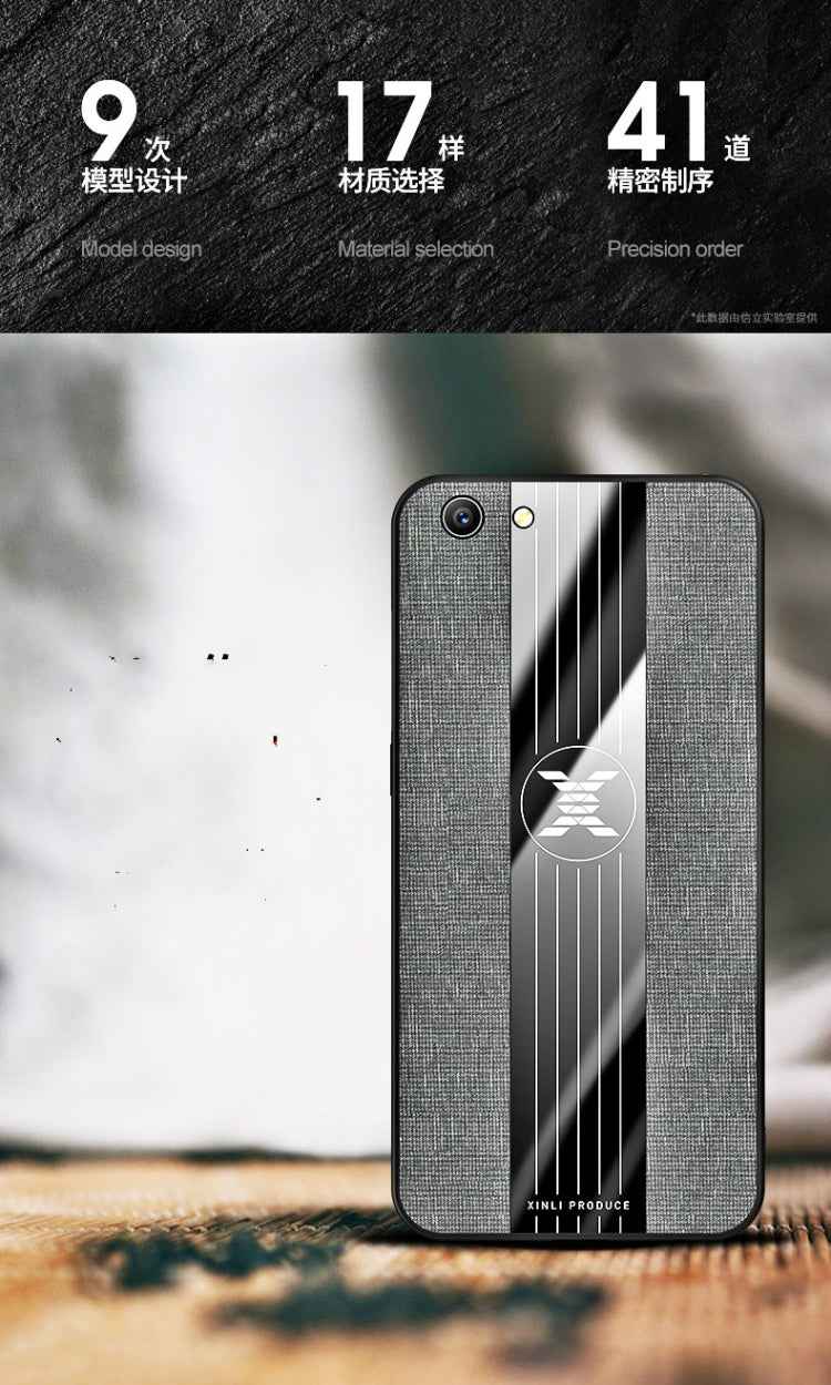 XINLI Stitching Cloth Textue Shockproof TPU Protective Case, For OPPO  A57, For OPPO A59, For OPPO A73, For  OPPO A83