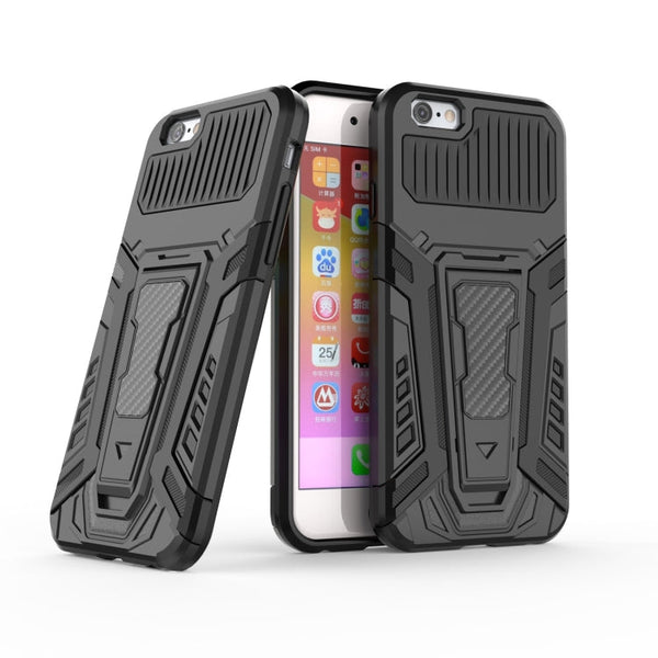 War Chariot Series Armor All-inclusive Shockproof PC + TPU Protective Case with Invisible Holder