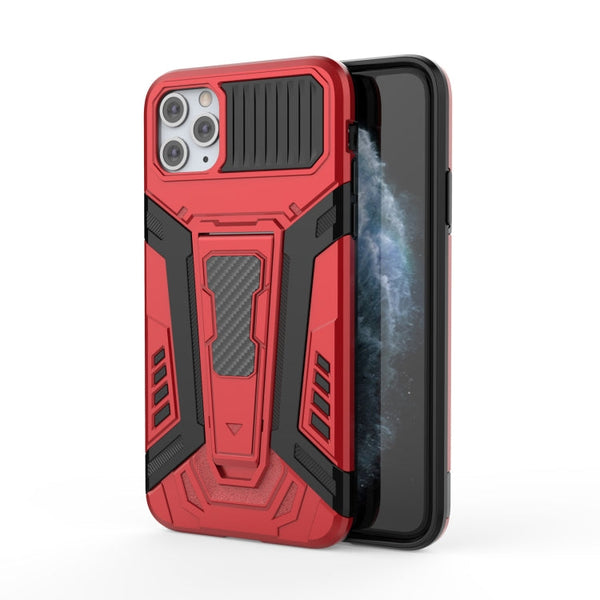 War Chariot Series Armor All-inclusive Shockproof PC + TPU Protective Case with Invisible Holder