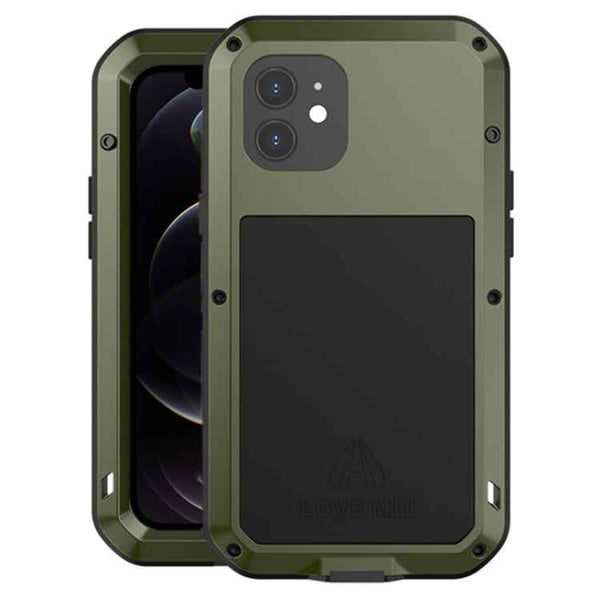 LOVE MEI Metal Shockproof Waterproof Dustproof Protective Case, For iPhone 12