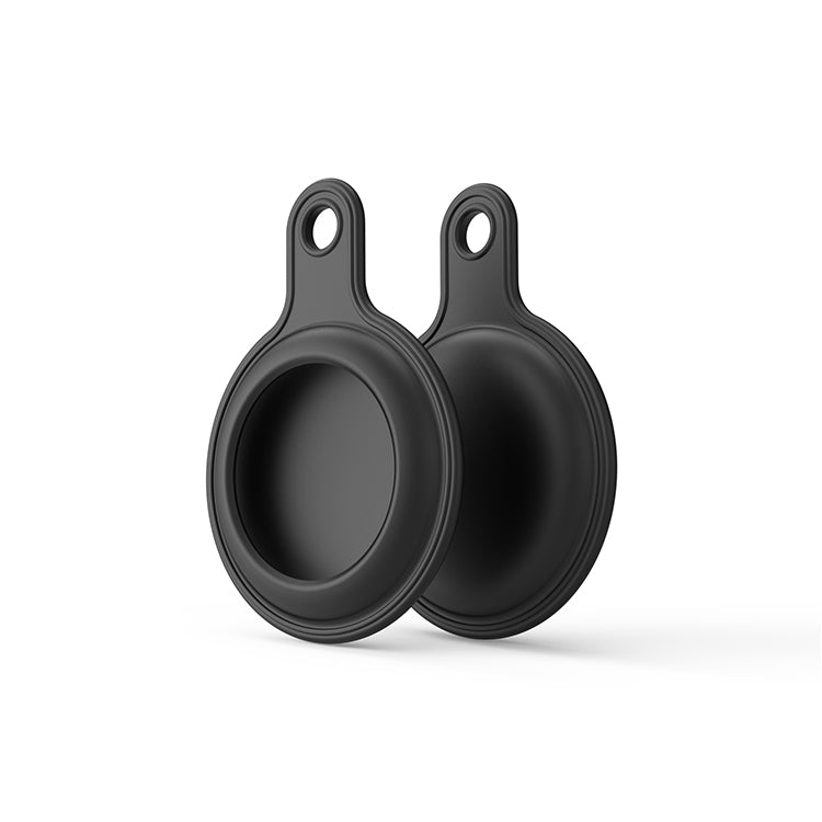 Gel Leather Case Cover with Switchable Keychain Ring for AirTag