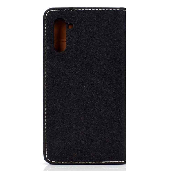 Solid Color Magnetic Horizontal Flip Leather Case with Card Slot & Holder, For Galaxy Note 10