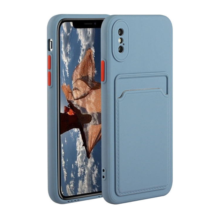 Card Slot Design Shockproof TPU Protective Case, For iPhone XR, For iPhone XS Max