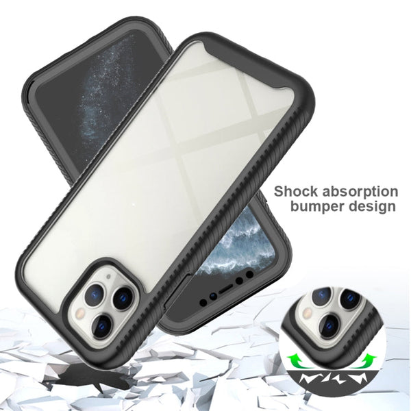 Starry Sky Solid Color Series Shockproof PC + TPU Case with PET Film