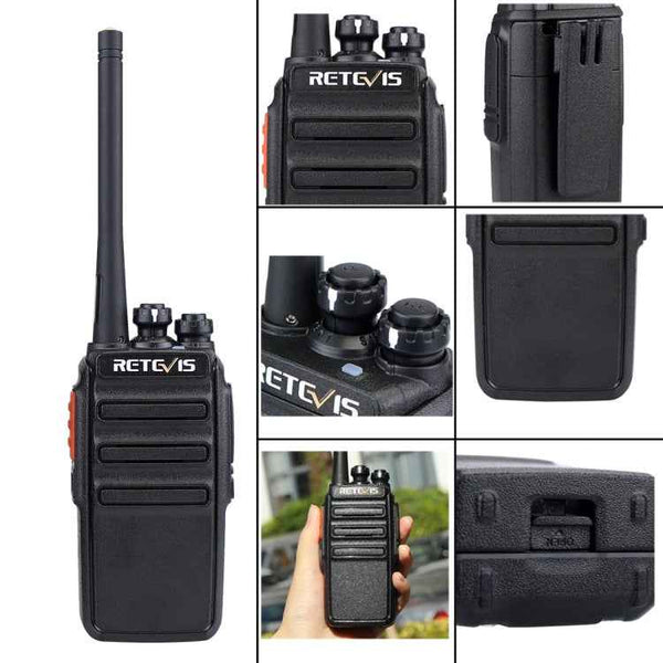 1 Pair RETEVIS RT24 EU Frequency PMR 446/400-470MHz 16CHS Two Way Radio Handheld Walkie Talkie, EU Plug, RT24