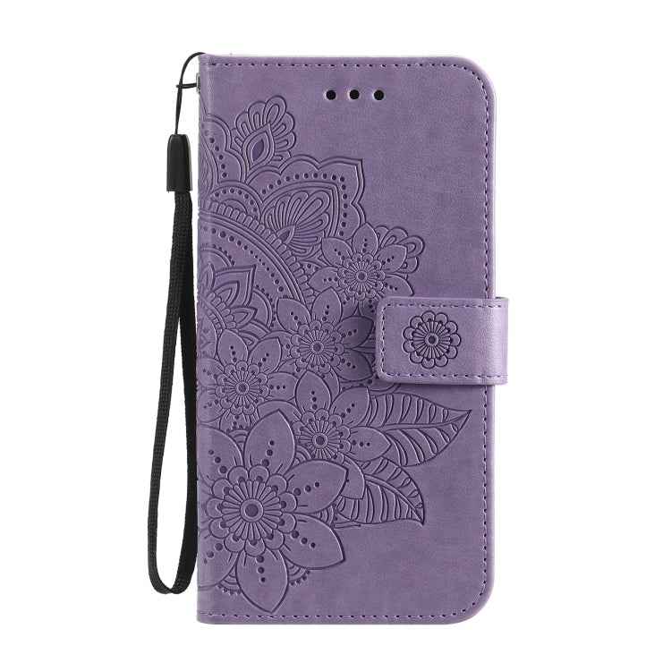 7-petal Flowers Embossing Pattern Horizontal Flip PU Leather Case with Holder & Card Slots & Wallet & Photo Frame, For Xiaomi Redmi Note 9T 5G / Note 9 5G (CN Version), For Xiaomi Redmi Note 9 4G (Foreign Version) / Mi 10X 4G                           ...