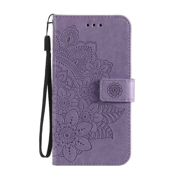 7-petal Flowers Embossing Pattern Horizontal Flip PU Leather Case with Holder & Card Slots & Wallet & Photo Frame, For Xiaomi Redmi Note 9T 5G / Note 9 5G (CN Version), For Xiaomi Redmi Note 9 4G (Foreign Version) / Mi 10X 4G                           ...