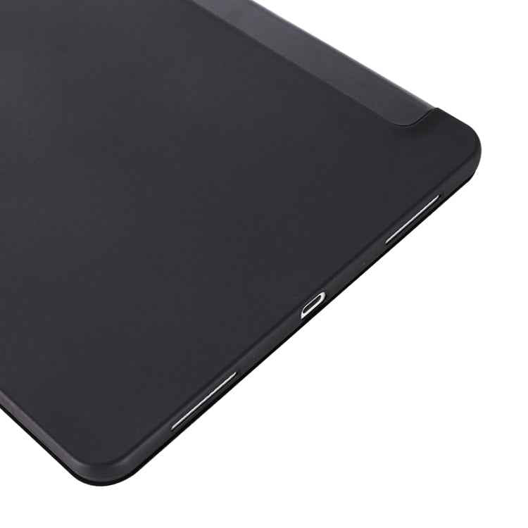 For iPad Pro 11 2022 / 2021 / 2020 TPU Horizontal Flip Leather Tablet Case with Three-folding Holder(Black)