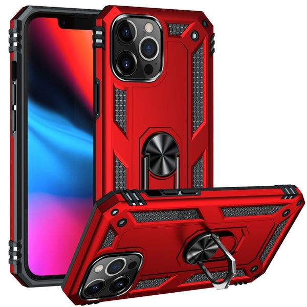 Shockproof TPU + PC Protective Case with 360 Degree Rotating Holder, For iPhone 13 Pro Max