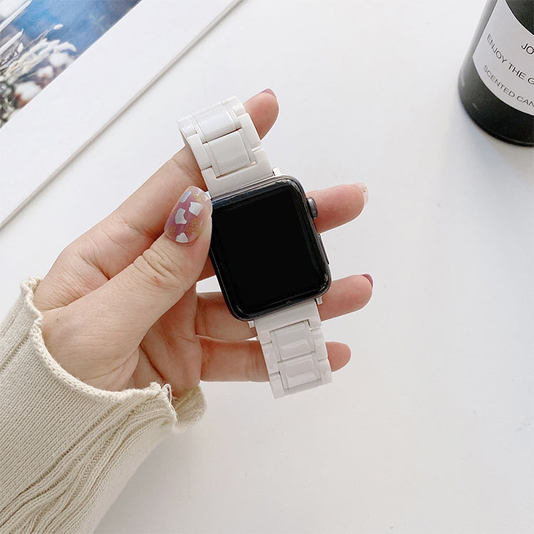 Five Beads Ceramic Steel Replacement Watchbands For Apple Watch Series