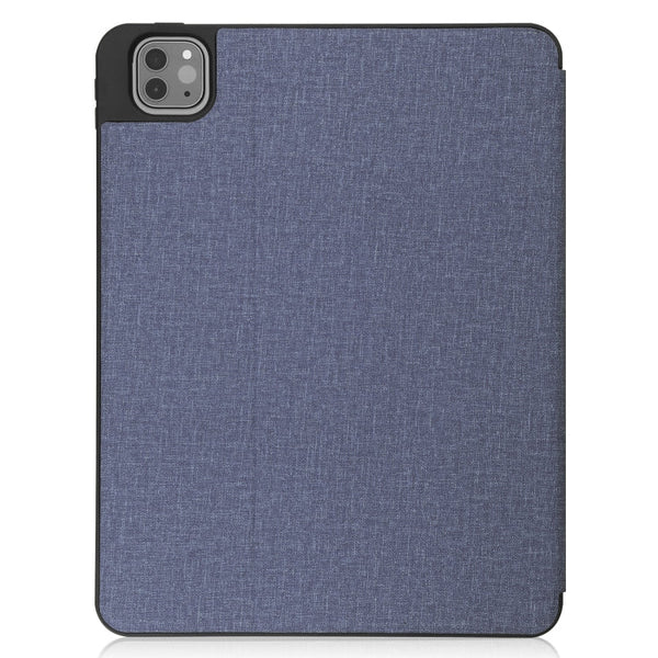 Cloth Texture TPU Horizontal Flip Leather Case with Pen Slot & Holder