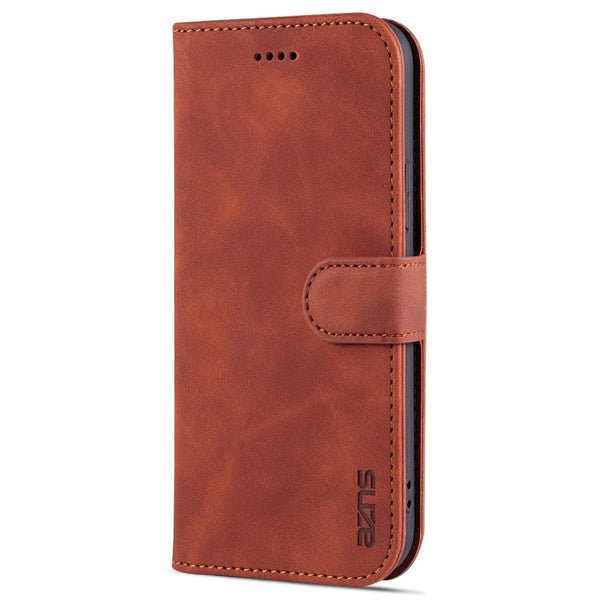 AZNS Skin Feel Calf Texture Horizontal Flip Leather Case with Card Slots & Holder & Wallet, For iPhone 12 Pro, For iPhone 12 Pro Max