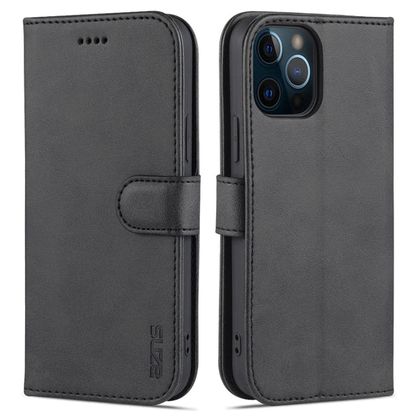 AZNS Skin Feel Calf Texture Horizontal Flip Leather Case with Card Slots & Holder & Wallet, For iPhone 12 Pro, For iPhone 12 Pro Max
