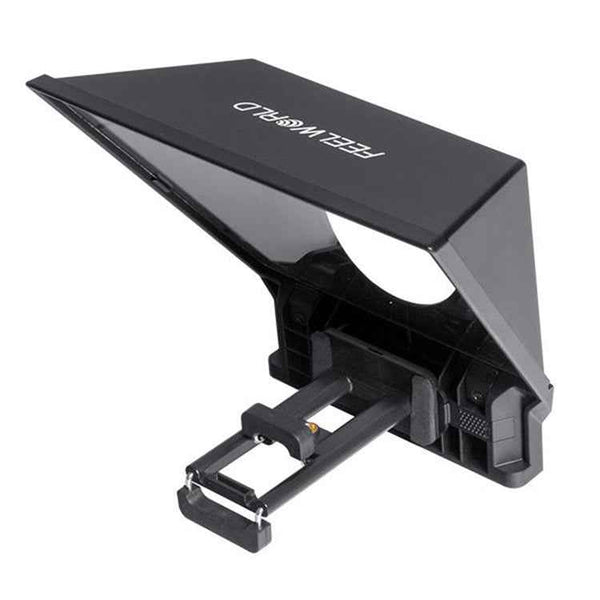 FEELWORLD TP2 Portable Teleprompter with Bluetooth Remote Control Lens Adapter Ring For SLR Camera, TP2