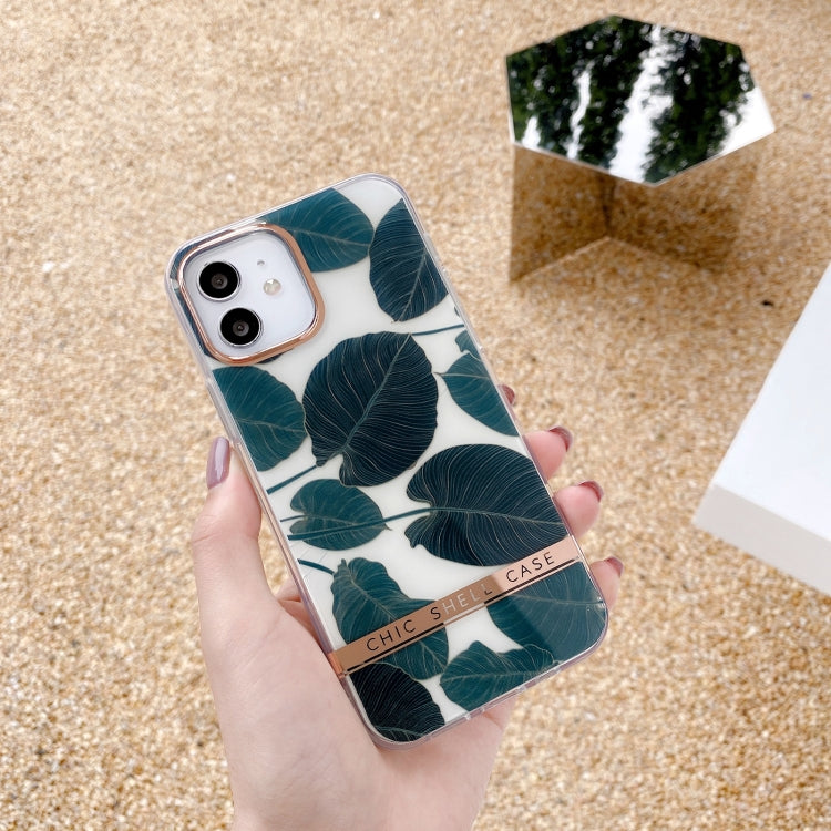 High Translucent Electroplating Flower Pattern TPU + PC Shockproof Case, For iPhone 11, For iPhone 11 Pro, For iPhone 12 Pro Max