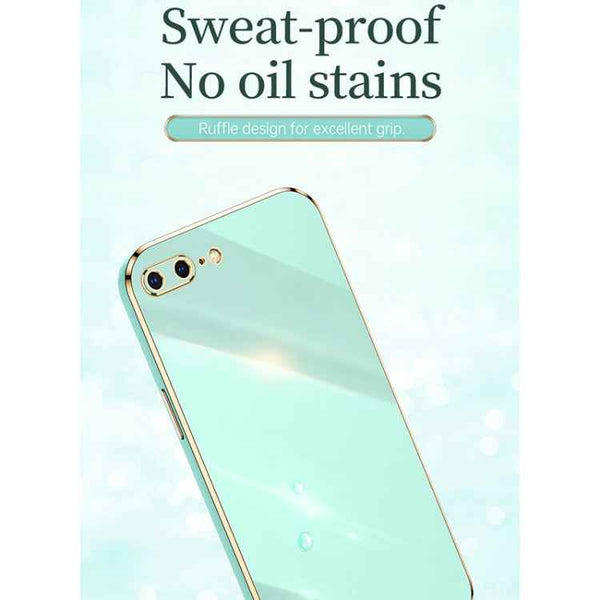 XINLI Straight Edge 6D Electroplate TPU Phone Case with Ring Holder, For iPhone SE 2022 / SE 2020 / 8 / 7, For iPhone 11, For iPhone 11 Pro