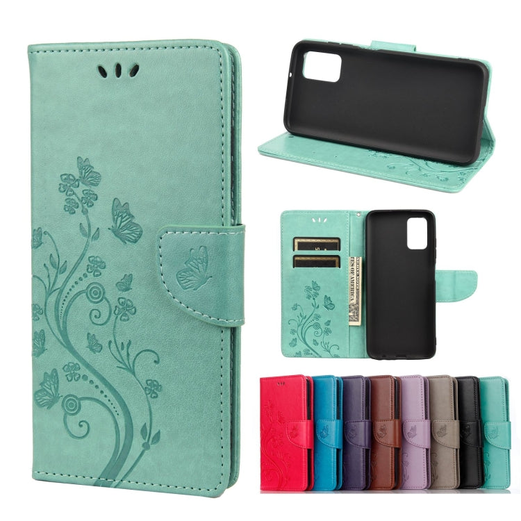 Butterfly Flower Pattern Horizontal Flip Leather Case with Holder & Card Slots & Wallet, For Samsung Galaxy A03s 164mm, For iPhone 13 mini, For iPhone 13