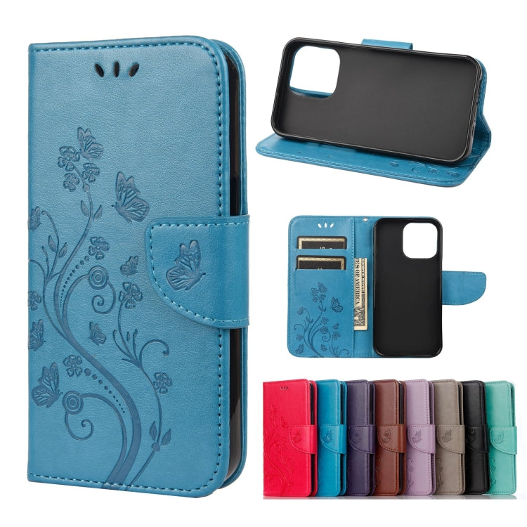 Butterfly Flower Pattern Horizontal Flip Leather Case with Holder & Card Slots & Wallet, For Samsung Galaxy A03s 164mm, For iPhone 13 mini, For iPhone 13