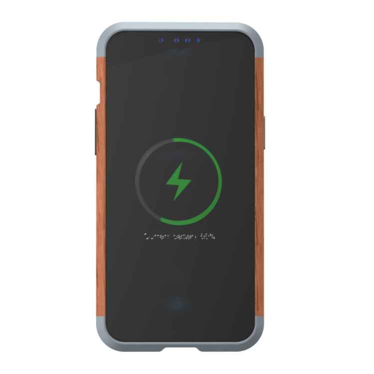 R-JUST Shockproof Iron + Wood Bumper Protective Case, For iPhone 13 Pro Max