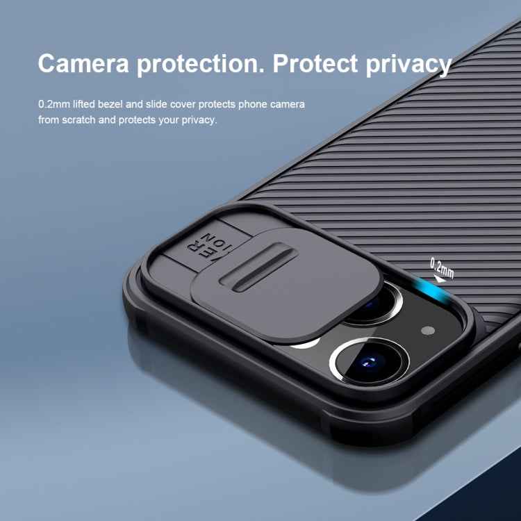 NILLKIN Black Mirror Pro Series Camshield Full Coverage Dust-proof Scratch Resistant Phone Case, For iPhone 13, For iPhone 13 Pro, For iPhone 13 Pro Max