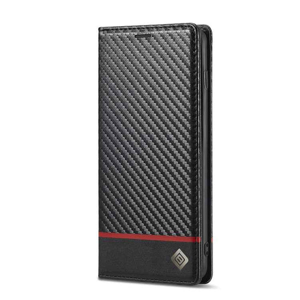 LC.IMEEKE Carbon Fiber PU + TPU Horizontal Flip Leather Case with Holder & Card Slot & Wallet, For Samsung Galaxy S10, For Samsung Galaxy S10+, For Samsung Galaxy S20, For Samsung Galaxy S20+, For Samsung Galaxy S20 FE, For Samsung Galaxy S21 5G       ...