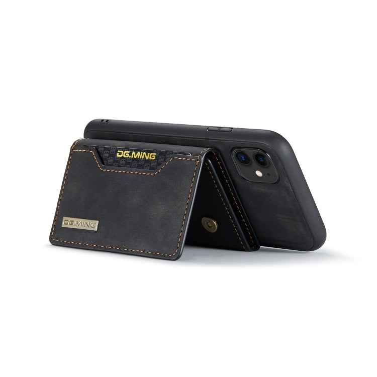DG.MING M2 Series 3-Fold Multi Card Bag + Magnetic Back Cover Shockproof Case with Wallet & Holder Function, For iPhone 11, For iPhone 11 Pro, For iPhone 11 Pro Max