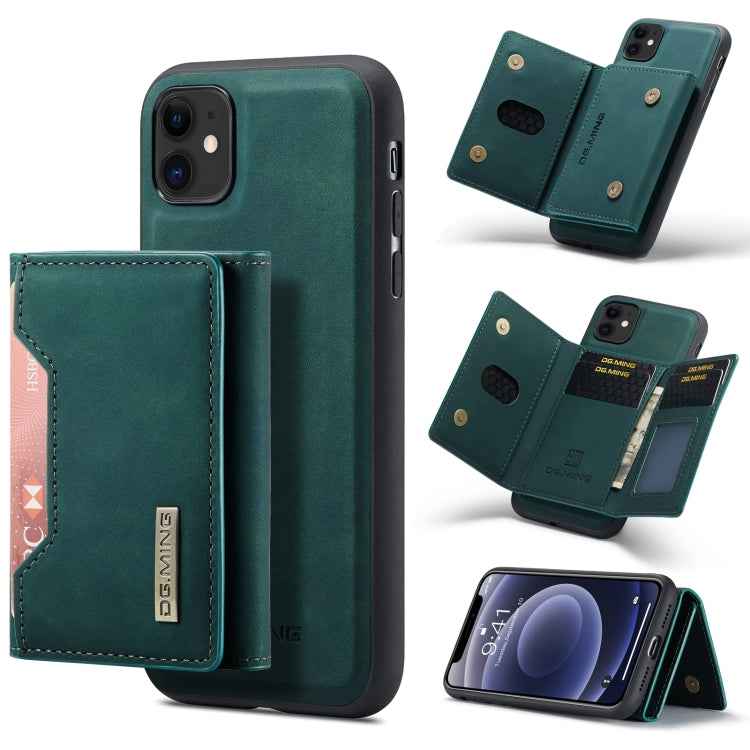 DG.MING M2 Series 3-Fold Multi Card Bag + Magnetic Back Cover Shockproof Case with Wallet & Holder Function, For iPhone 11, For iPhone 11 Pro, For iPhone 11 Pro Max