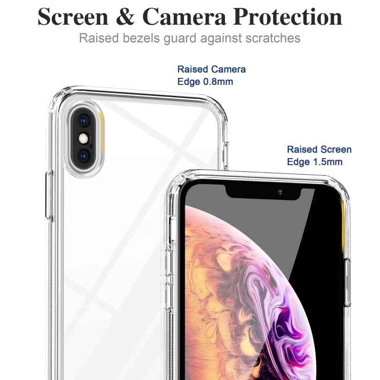 For iPhone X / XS Crystal Clear Shockproof PC  TPU Protective Case(Transparent)
