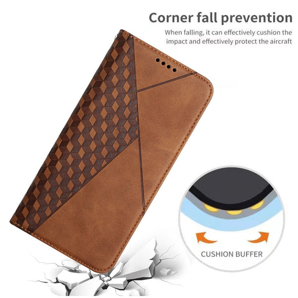 Diamond Pattern Splicing Skin Feel Magnetic Horizontal Flip Leather Case with Card Slots & Holder & Wallet, For iPhone 11 Pro, For iPhone 11 Pro Max, For iPhone X / XS, For iPhone XR