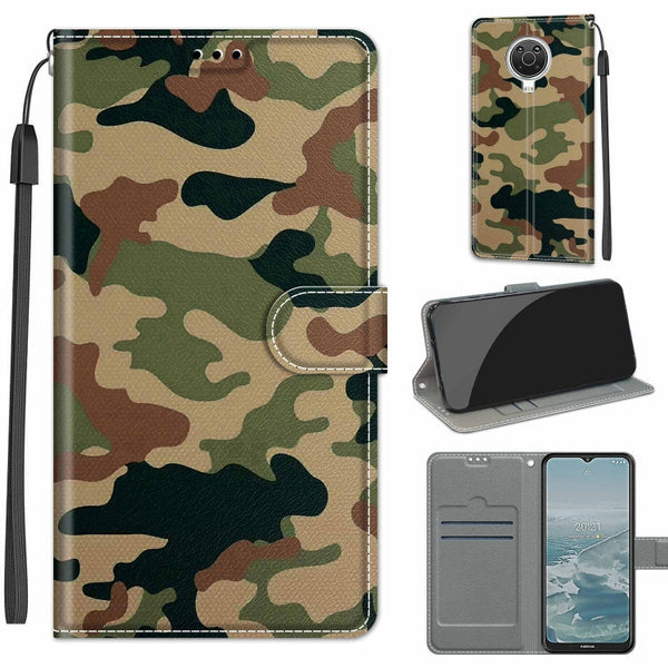 Voltage Coloured Drawing Magnetic Clasp Horizontal Flip PU Leather Case with Holder & Card Slots