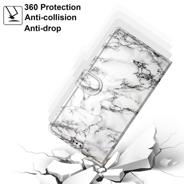 Voltage Coloured Drawing Magnetic Clasp Horizontal Flip PU Leather Case with Holder & Card Slots