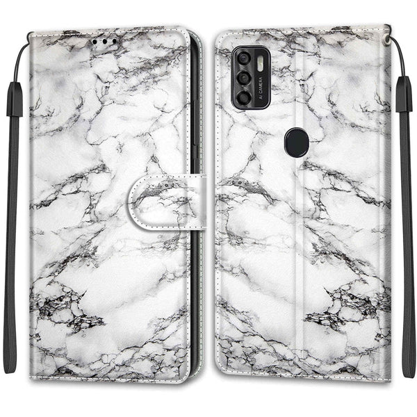 Voltage Coloured Drawing Magnetic Clasp Horizontal Flip PU Leather Case with Holder & Card Slots