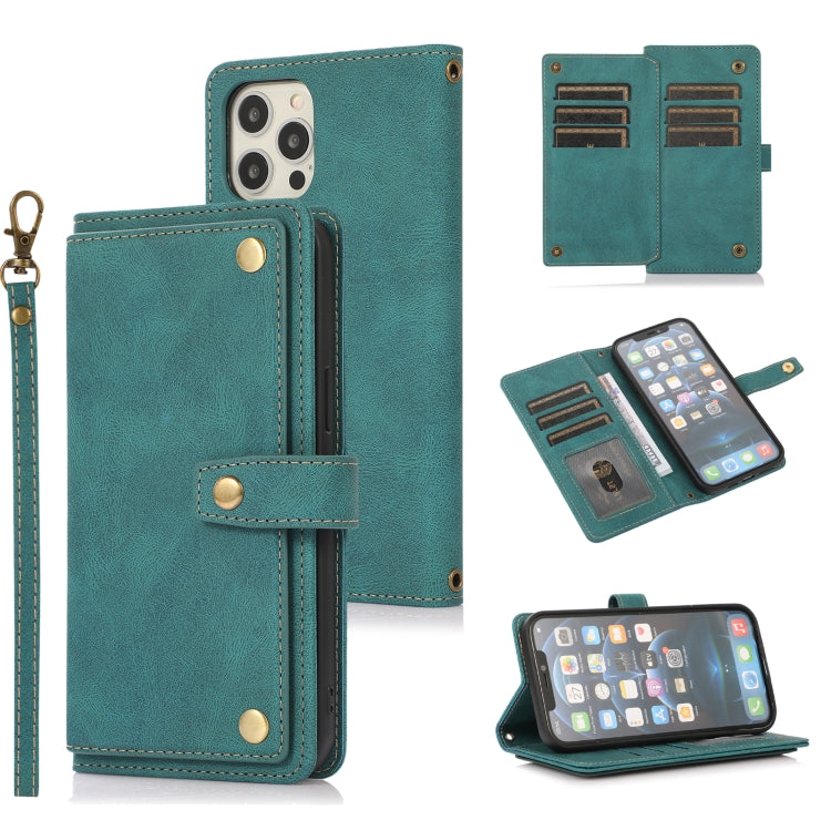 PU + TPU Horizontal Flip Leather Case with Holder & Card Slot & Wallet & Lanyard, For iPhone 12 mini, For iPhone 12 / 12 Pro, For iPhone 12 Pro Max, For iPhone 13 mini