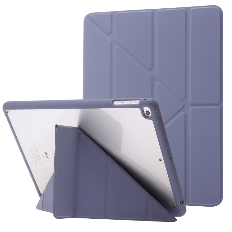 Deformation Transparent Acrylic Horizontal Flip PU Leather Case with Multi-folding Holder & Sleep / Wake-up Function & Pen Slot, For iPad Air 2022 / 2020 10.9, For iPad Pro 11.0 2021 / 2020 / 2018, For iPad 9.7 2017 / 2018 / Pro 9.7                    ...