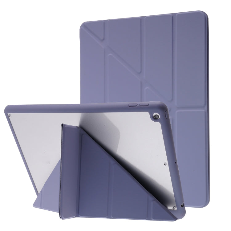 Deformation Transparent Acrylic Horizontal Flip PU Leather Case with Multi-folding Holder & Sleep / Wake-up Function & Pen Slot, For iPad Air 2022 / 2020 10.9, For iPad Pro 11.0 2021 / 2020 / 2018, For iPad 9.7 2017 / 2018 / Pro 9.7                    ...