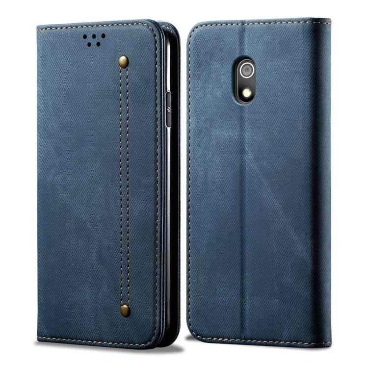 Denim Texture Casual Style Horizontal Flip Leather Case with Holder & Card Slots & Wallet, For Xiaomi Redmi 8A, For Galaxy A10s