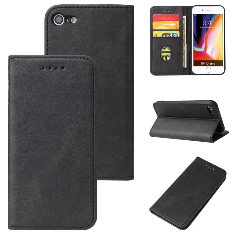 Calf Texture Magnetic Horizontal Flip Leather Case with Holder & Card Slots & Wallet
