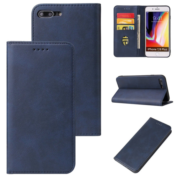 Calf Texture Magnetic Horizontal Flip Leather Case with Holder & Card Slots & Wallet