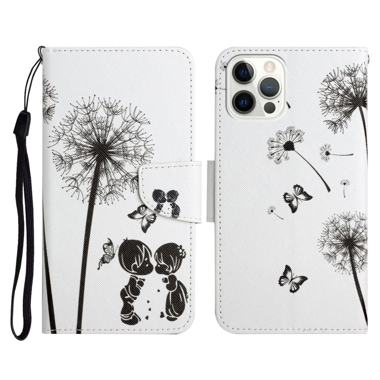 Painted Pattern Horizontal Flip Leather Case with Holder & Card Slot & Wallet, For iPhone 13 Pro