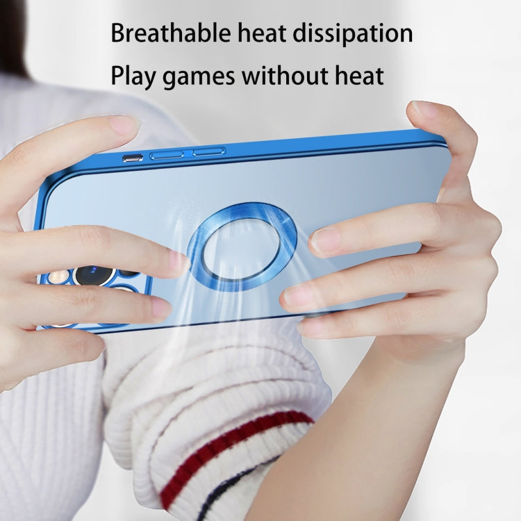 9D Electroplated Edge Metal Ring Clear PC + TPU Shockproof Case, For iPhone 12 Pro, For iPhone 12 Pro Max, For iPhone 11, For iPhone 11 Pro Max