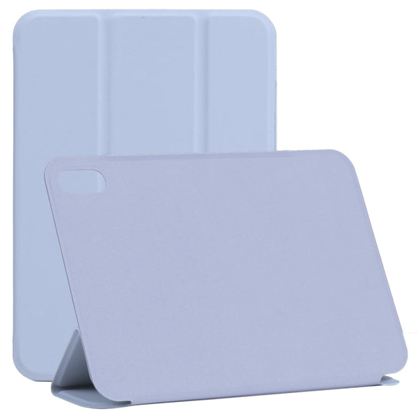 Horizontal Flip Ultra-thin Double-sided Clip Non-buckle Magnetic PU Tablet Leather Case With Three-folding Holder & Sleep / Wake-up Function, For iPad mini 2024 / mini 6